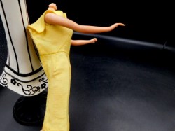 barbie yellow silk pak dress 2 side